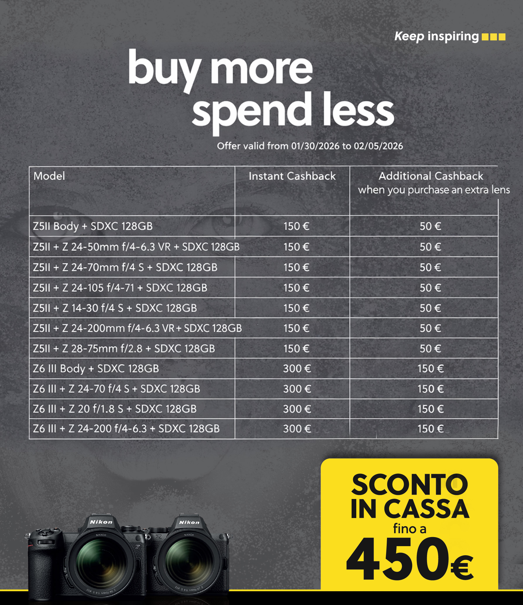 Nikon Buy more spend less official promotion